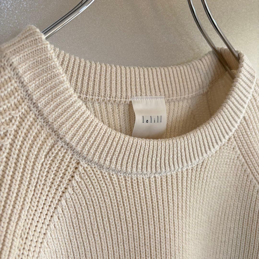 lelill ドライプレーティング畦プルオーバー