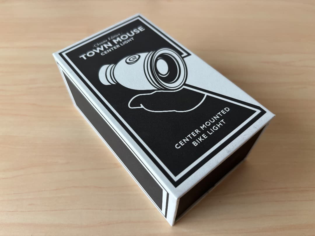 【ほぼ未使用】LED自転車ライト＋ステムマウント◆タウンマウス【匿名配送】