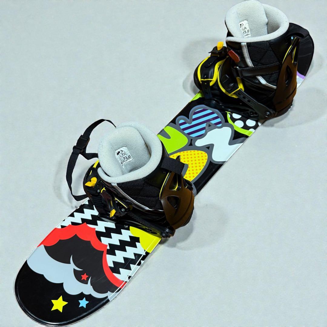 キッズ用スノーボード3点セット 100cm ブーツ23cm