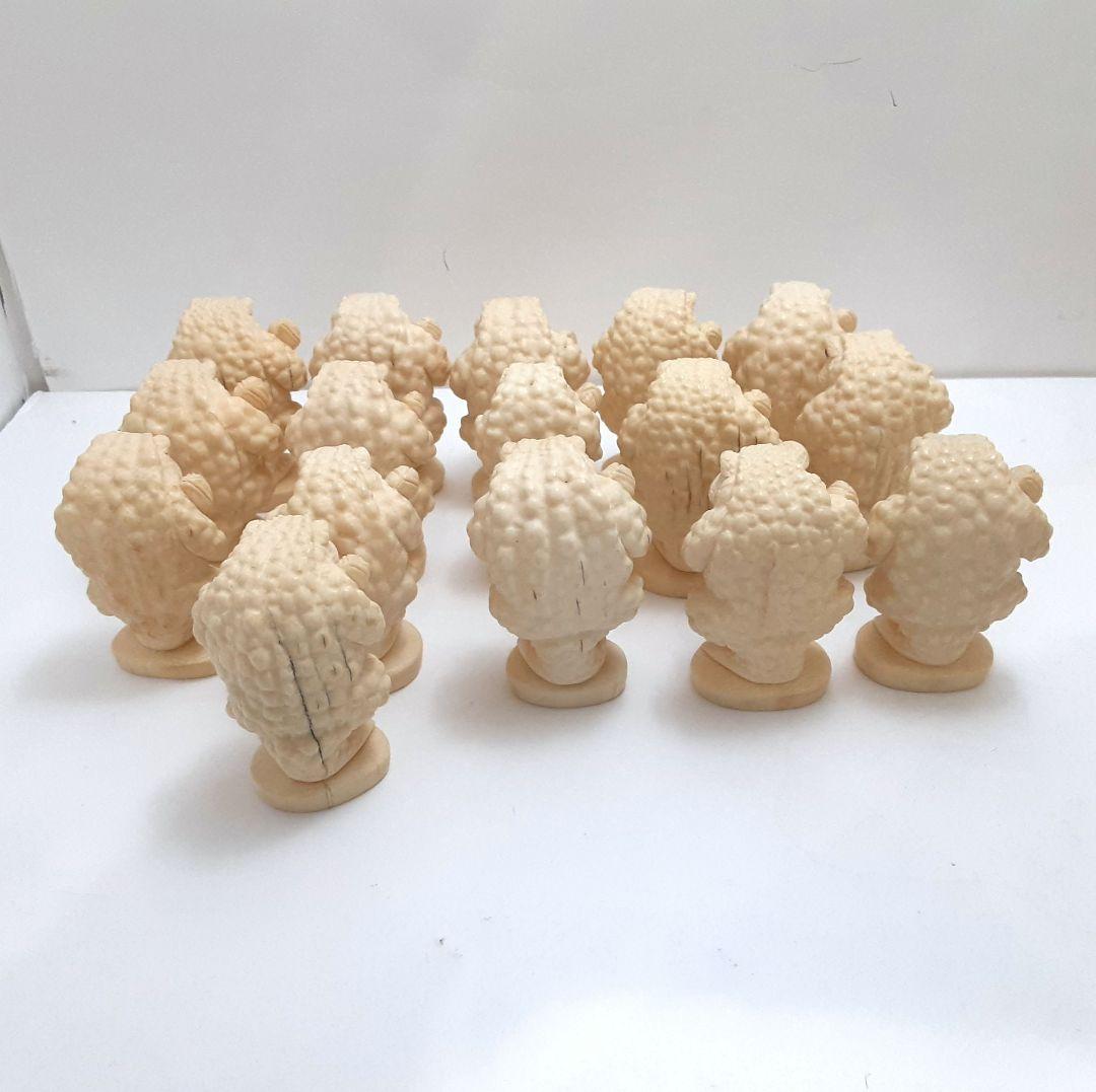 Y1238 極上 細密彫刻 カエル チェス駒 32体 総重量2087g