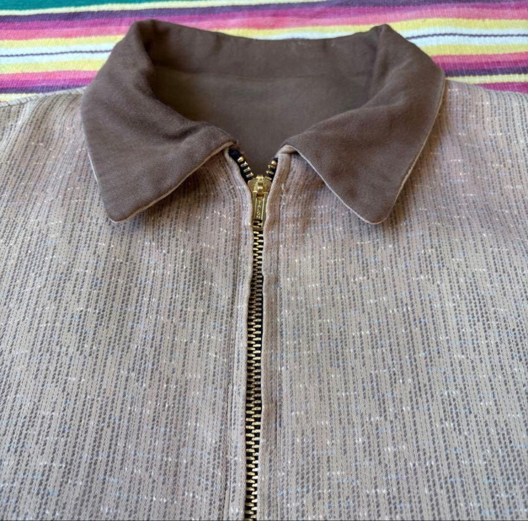 l*t様 50'sキャバジャン カスリ柄 リバーシブル レーヨンギャバ ブルゾン