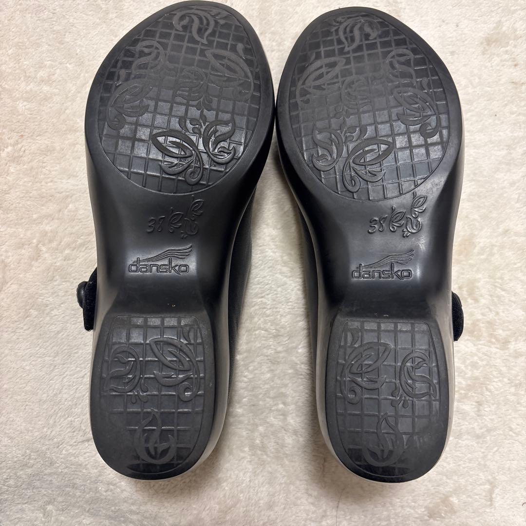 美品⭐️dansko メリージェーン レザー パンプス 厚底　ブラック　38