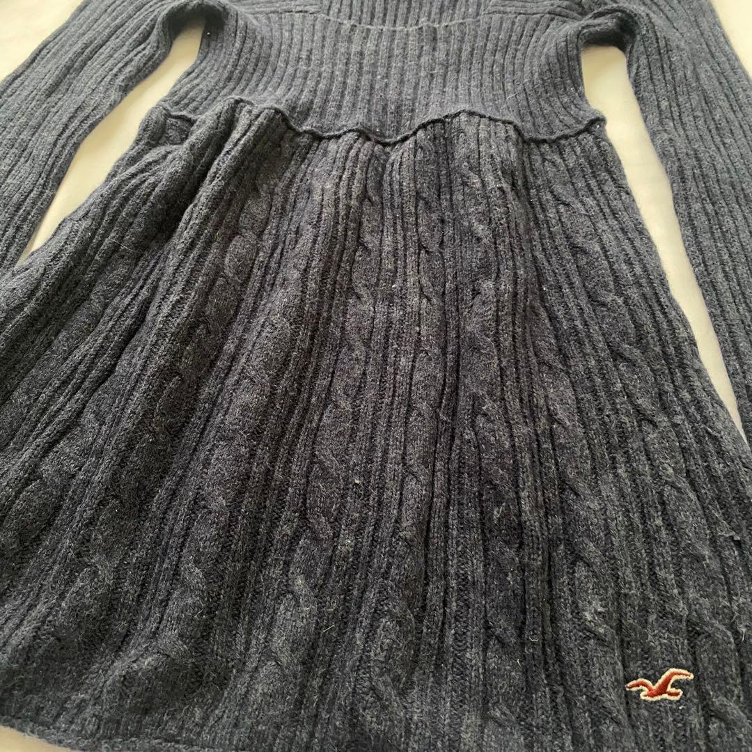 トップス Hollister long sleeve navy vintage top