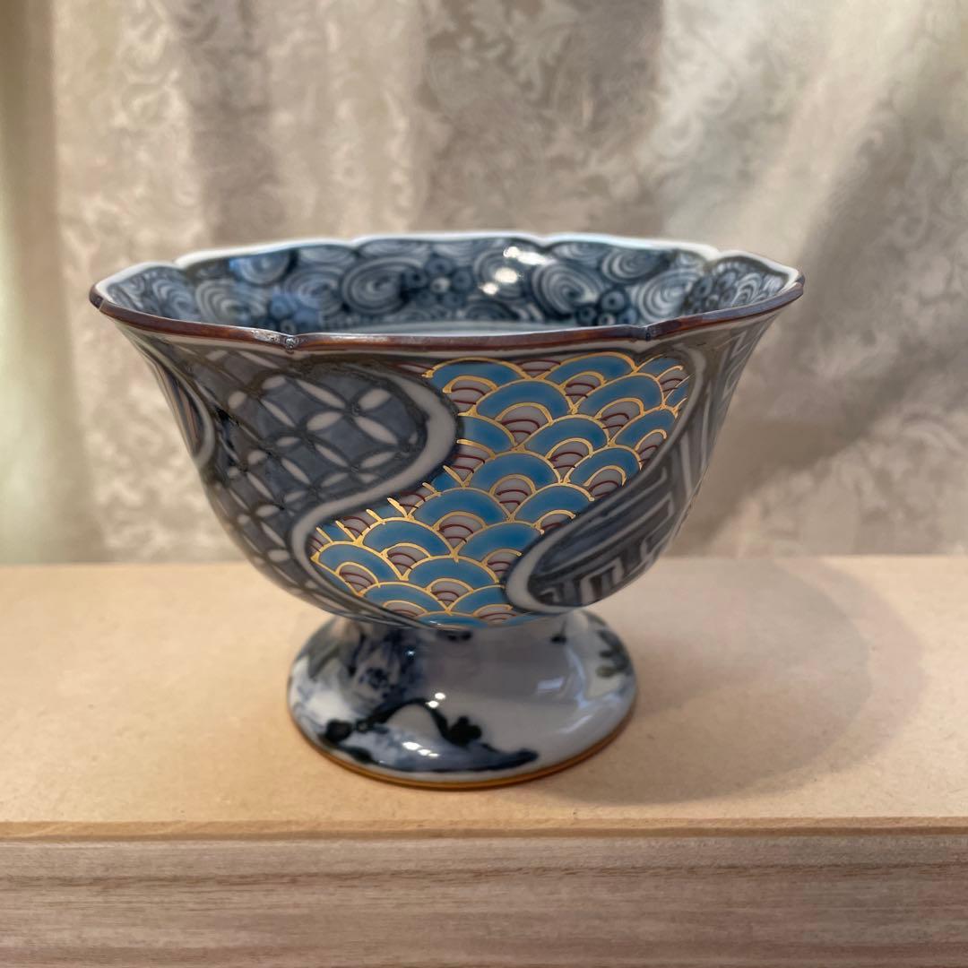 京焼　清水焼【瑞昭窯】高台　小鉢　五客組