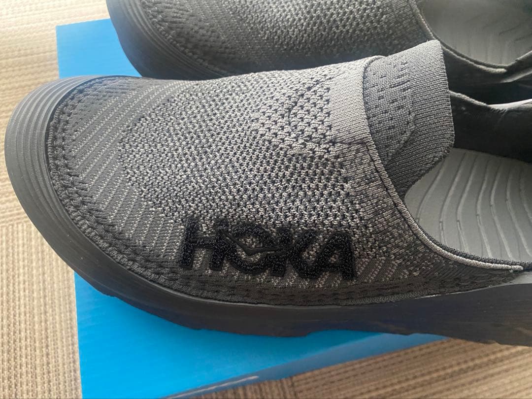 HOKA ブラック スリッポン スニーカー　レストアTC