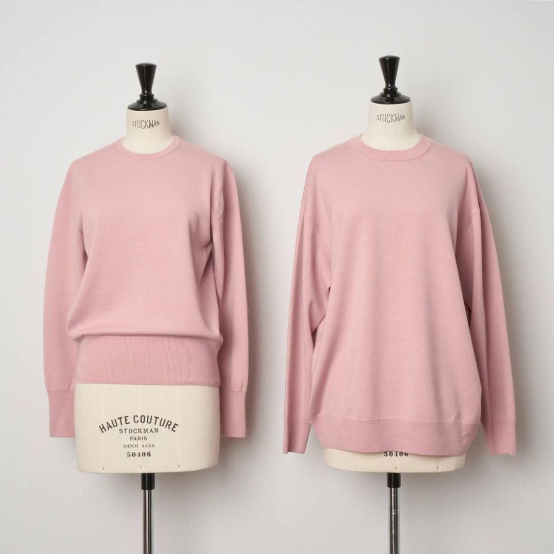 渋谷ペールジュート購入展示のみ美品 SINME エルボーパッチニット　PINK