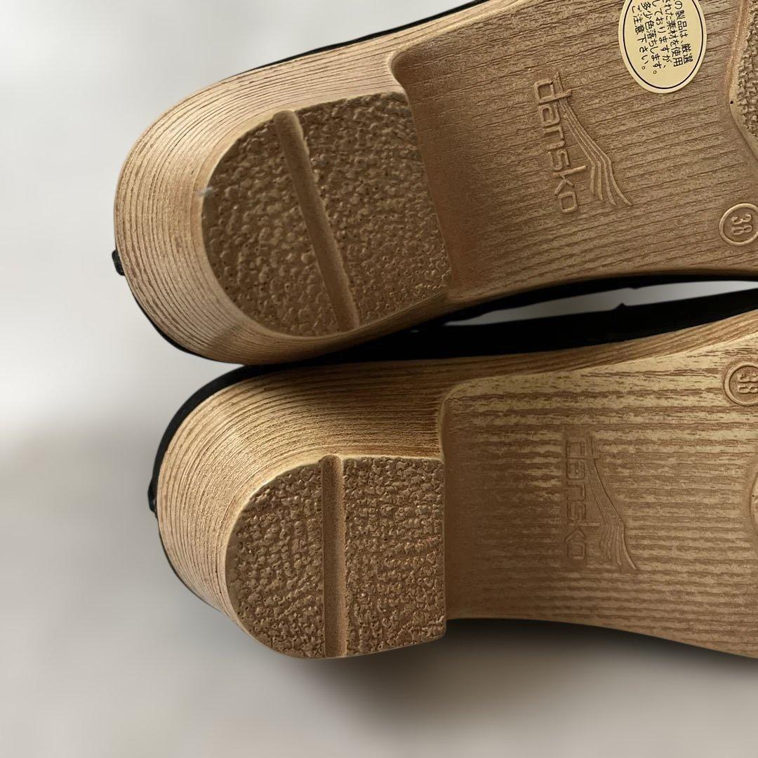 美品 ダンスコ Maria マリア レザーショートブーツ 38