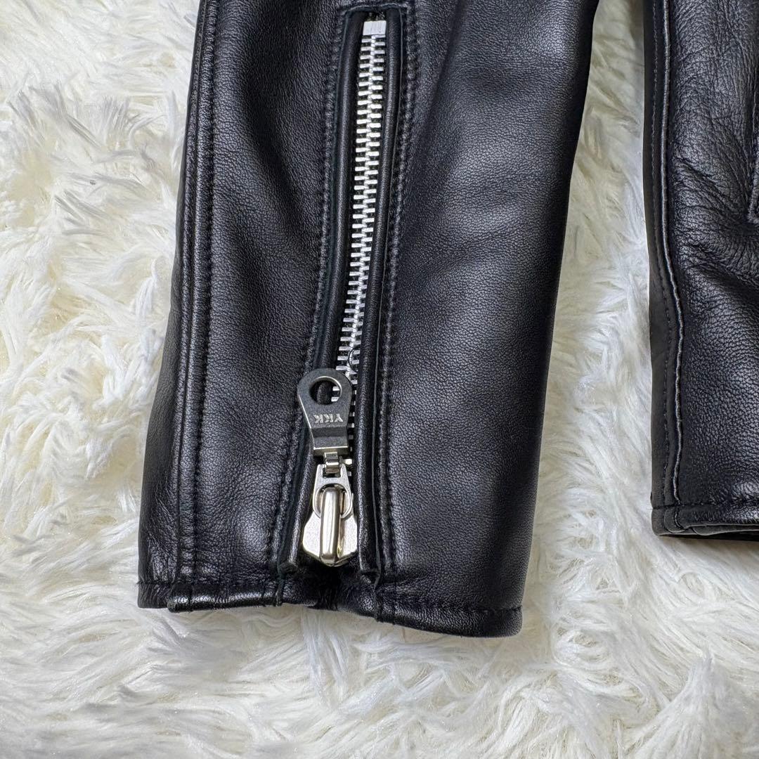 【未使用級】nano universe ナノユニバース　ライダースジャケット　黒