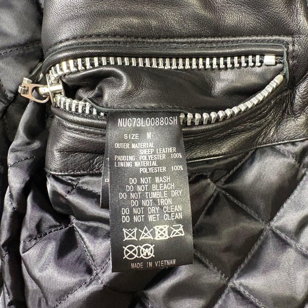 【未使用級】nano universe ナノユニバース　ライダースジャケット　黒