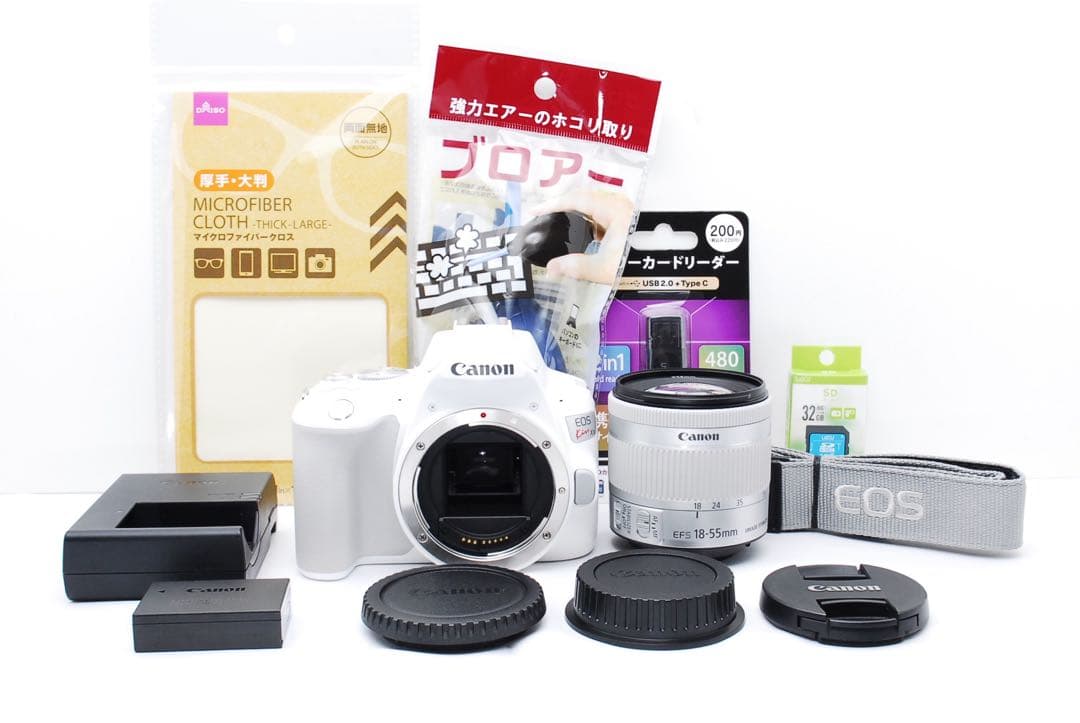 美品✨超希少ホワイト Canon Kiss X10 レンズキット お祝いに♥️