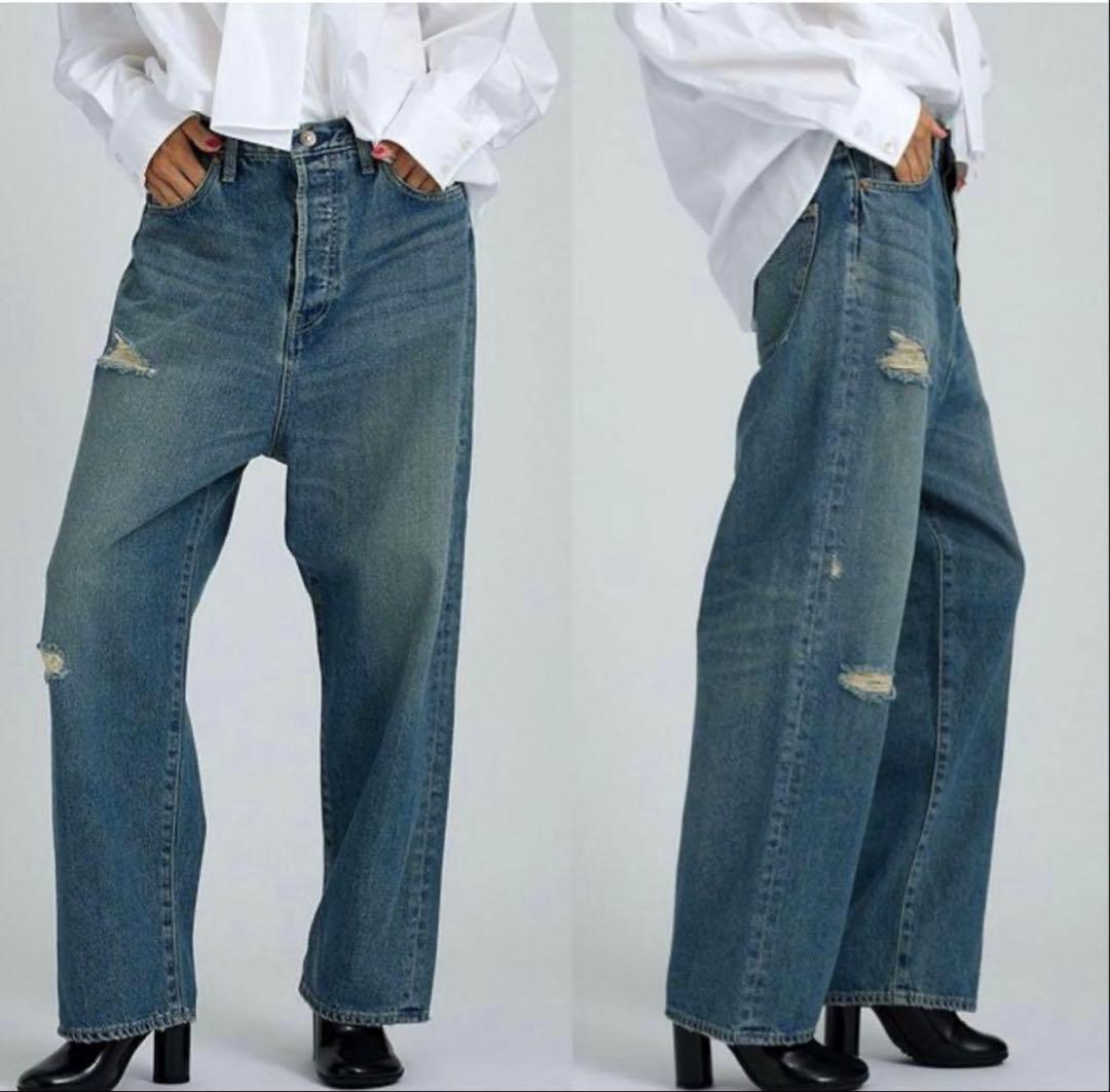 BRILL ブリル 13.2oz 5ポケット デニム ダメージ パンツ 38