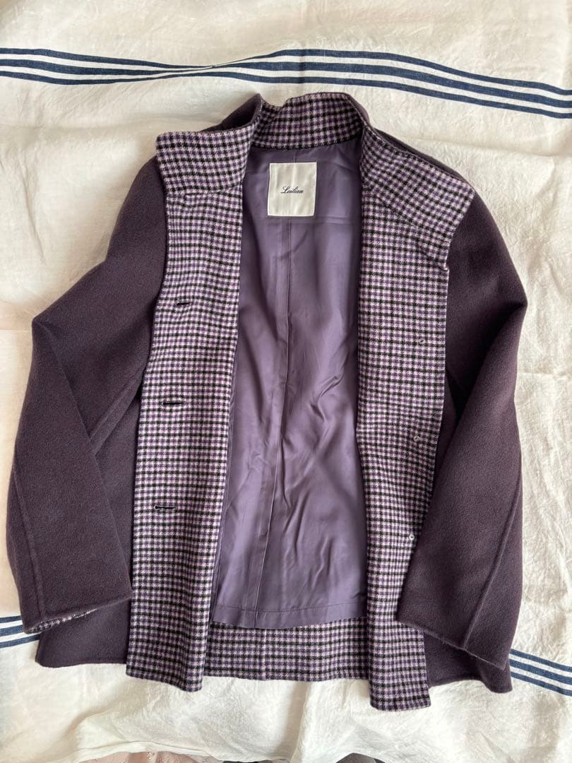 ⭐︎レリアン⭐︎カシミア100%！！ハーフコート✴︎マフラー付き✴︎