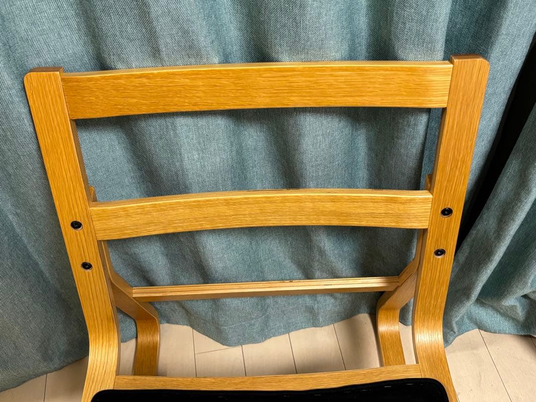 傷あり 無印良品 リビングでもダイニングでもつかえるソファチェア・オーク材