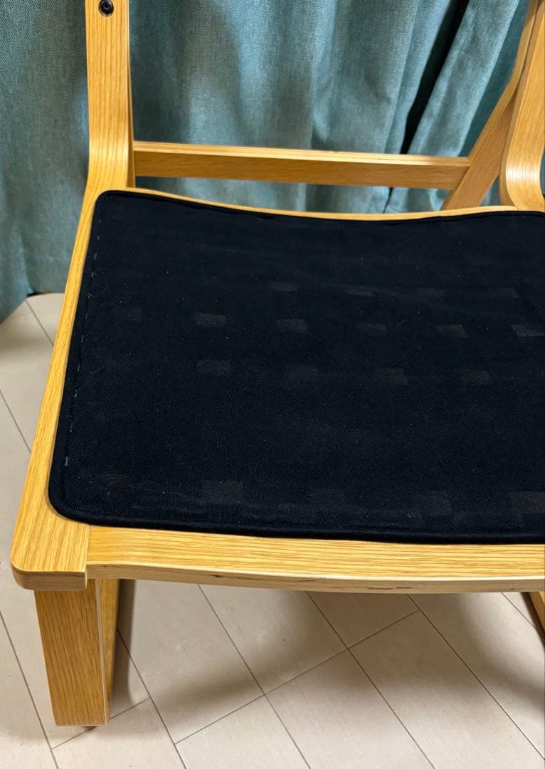 傷あり 無印良品 リビングでもダイニングでもつかえるソファチェア・オーク材