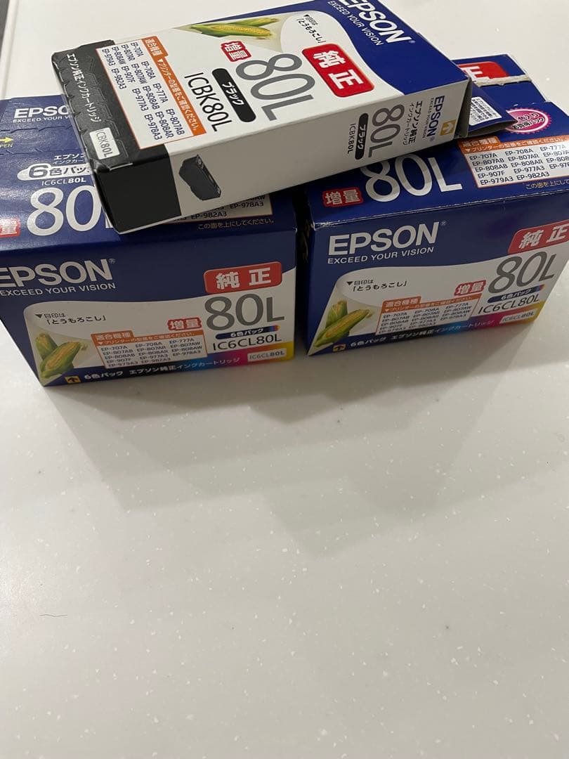 EPSON 純正インクカートリッジ　とうもろこし　 IC6CL80