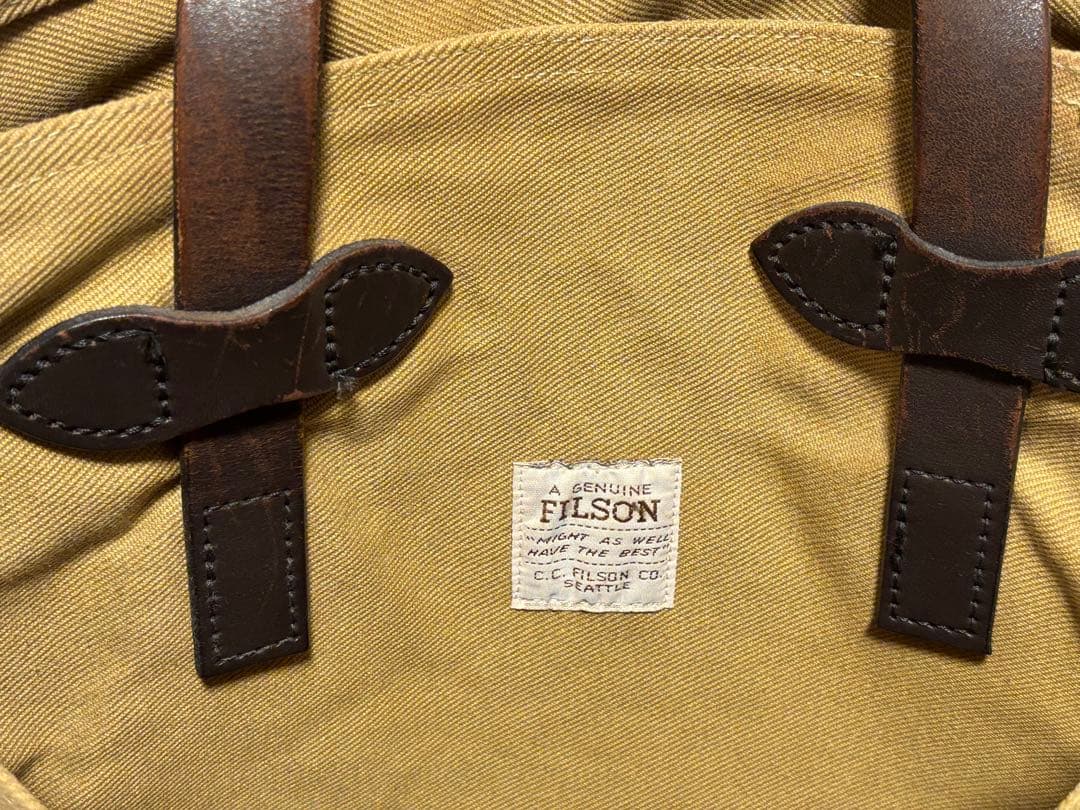 Filson キャンバス トートバッグ ベージュ カーキ