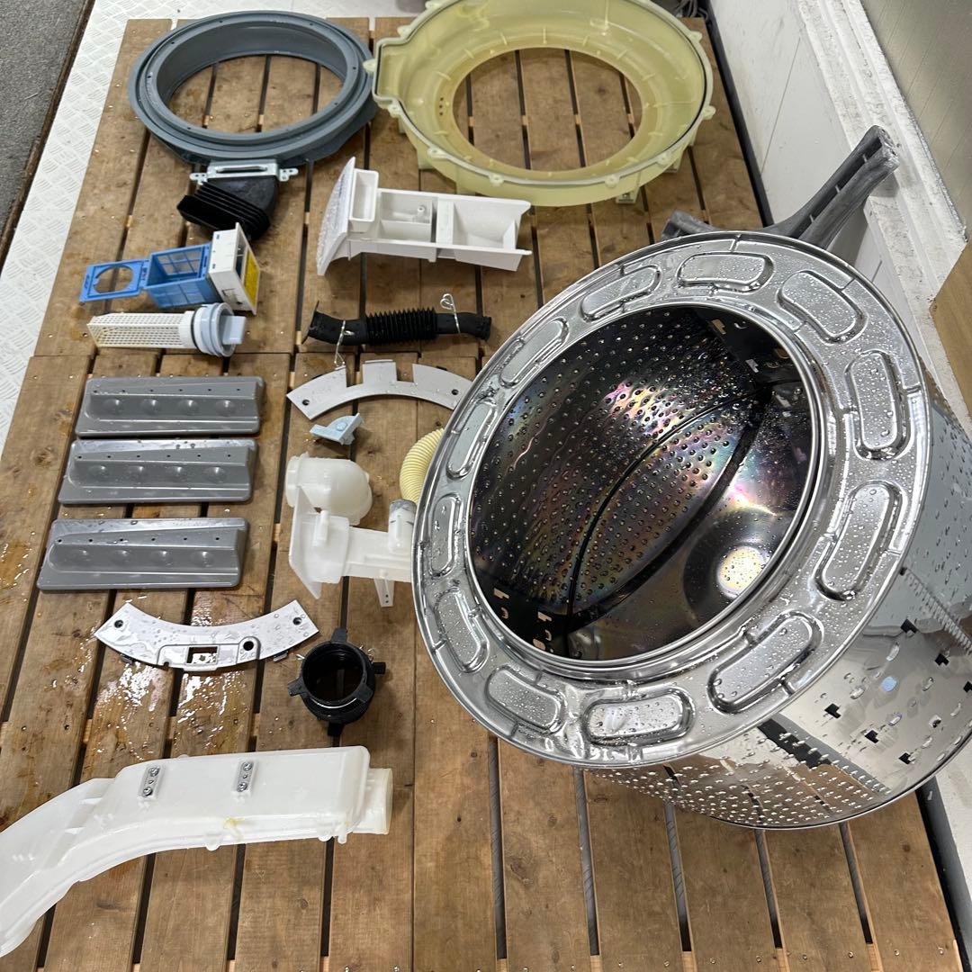 SHARP ES-S7H-CL 2023年製　ドラム式洗濯機　分解洗浄