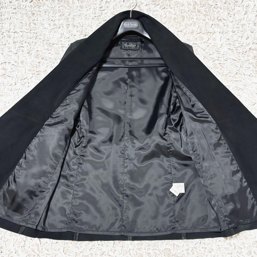 トルネードマート レザー ジャケット コート y2k ショールカラー 羊革 黒