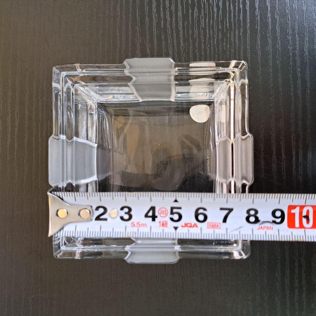 【美品】TIFFANY ティファニー クリスタル リボンボックス 小物入れ