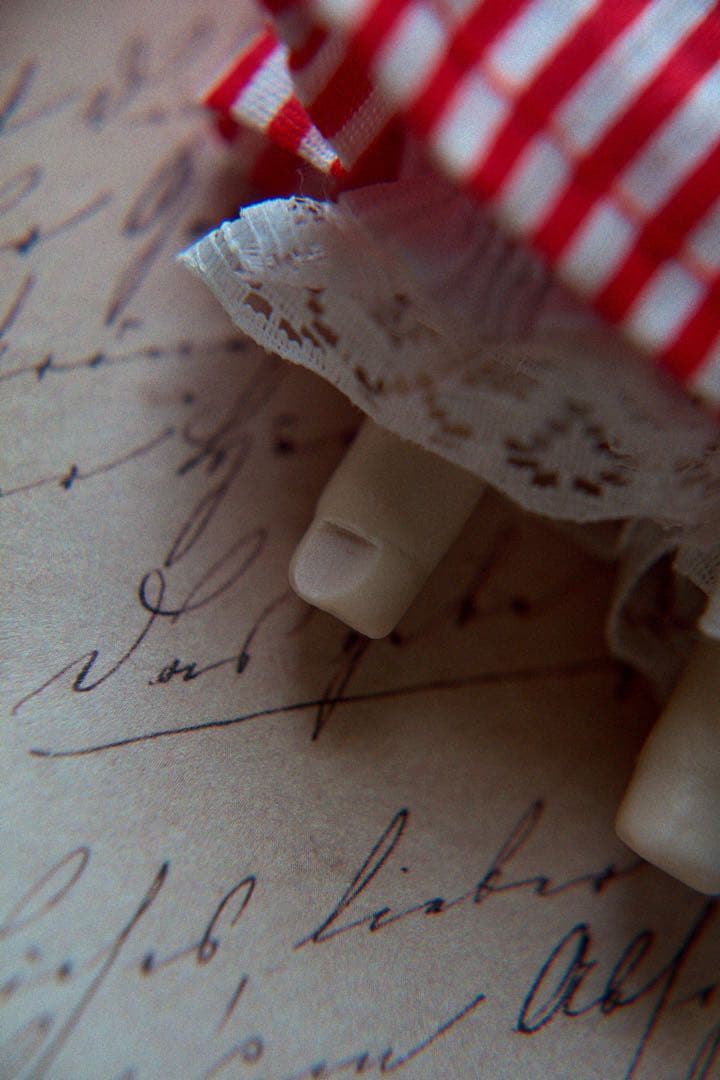 ヴィンテージ チャイナヘッドドール ぶた クリスマス オーナメント