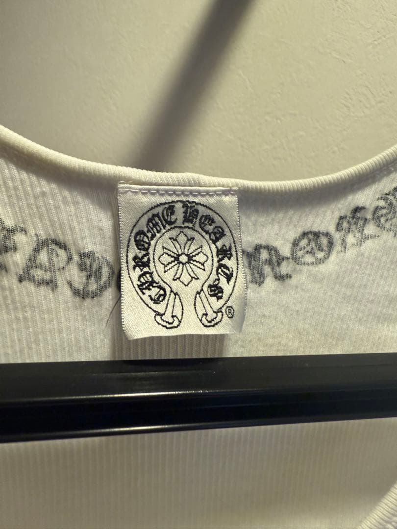 Chrome Hearts ホワイト　タンクトップ　クロムハーツ　ダガー　クロス