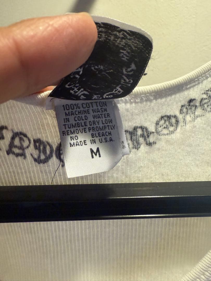 Chrome Hearts ホワイト　タンクトップ　クロムハーツ　ダガー　クロス