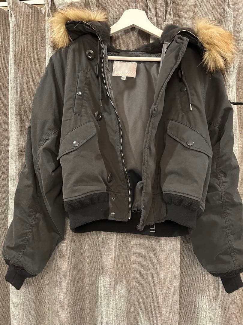 【美品】MOUSSY SHORT N2B ライトブラック