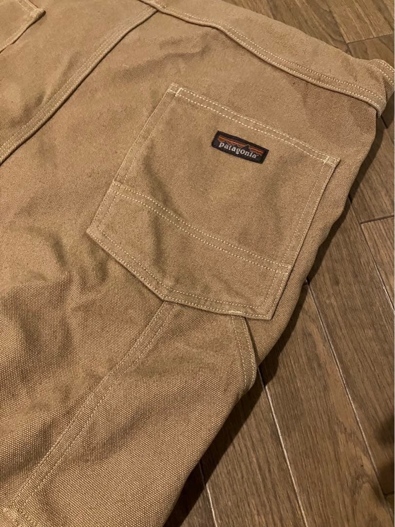 patagonia ベージュ オーバーオール 34