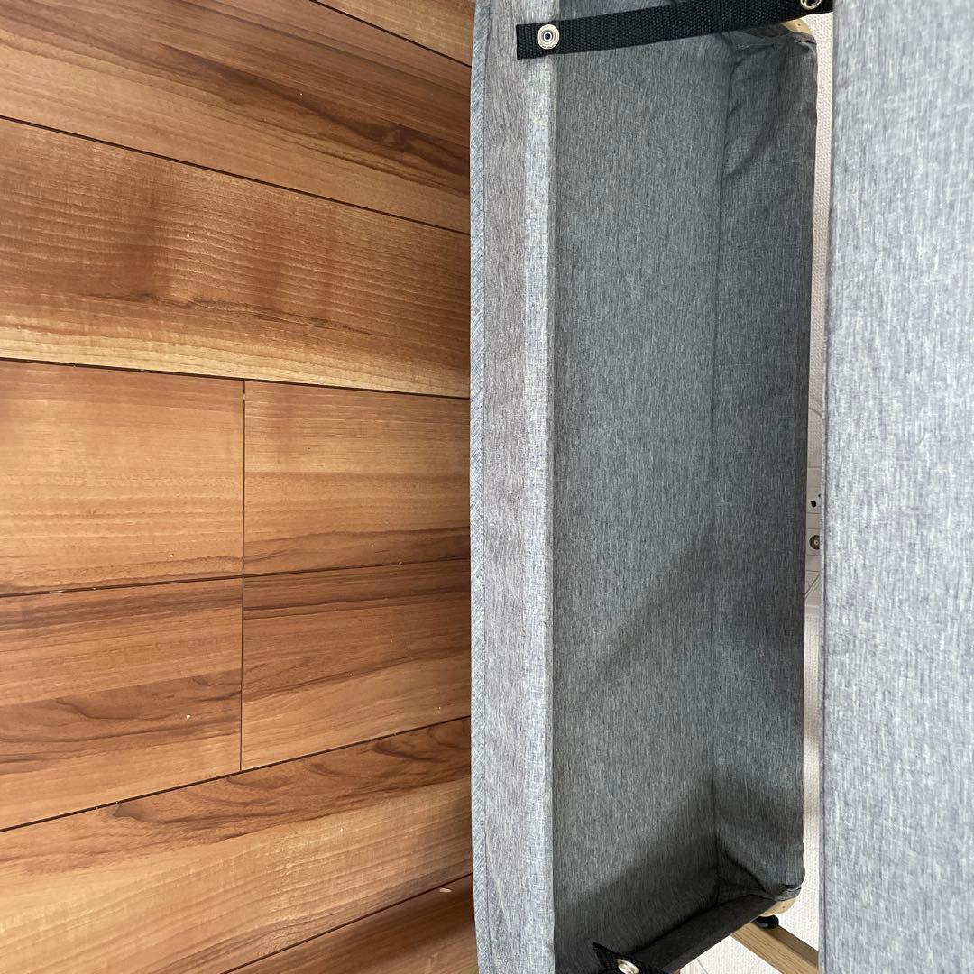 値下！【美品】HZDMJ 折りたたみ式ベビーベッド グレー 2022年購入