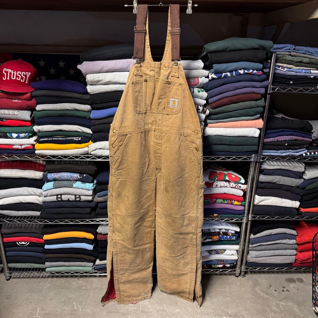 ボロ USA製 90s carhartt カーハート オーバーオール ダブルニー