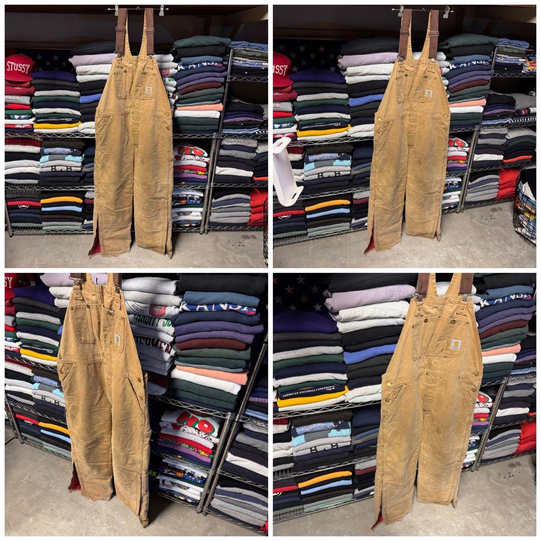 ボロ USA製 90s carhartt カーハート オーバーオール ダブルニー