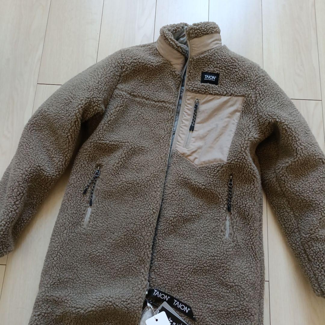 新品TAIONタイオングレー キルティング ロングダウンジャケットナノユニバース