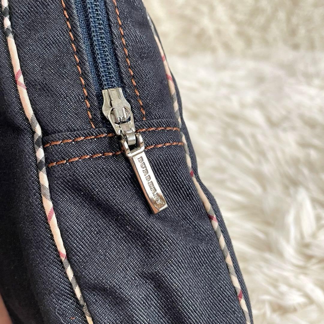 希少◾️美品✨バーバリー　キッズ　デニム　ボディバッグ　ワンショルダー　三陽商会