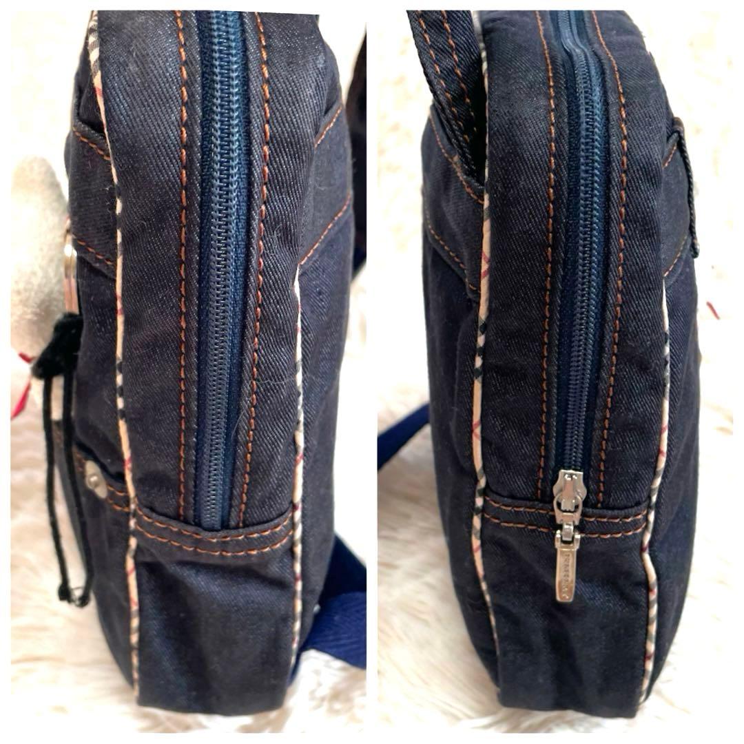 希少◾️美品✨バーバリー　キッズ　デニム　ボディバッグ　ワンショルダー　三陽商会