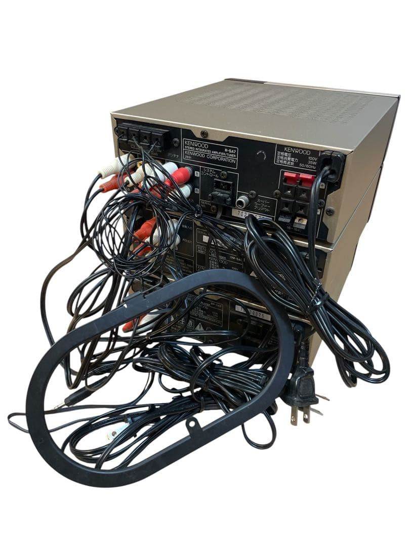 KENWOOD SA7 ミニコンポ CD MD アンプ 通電確認