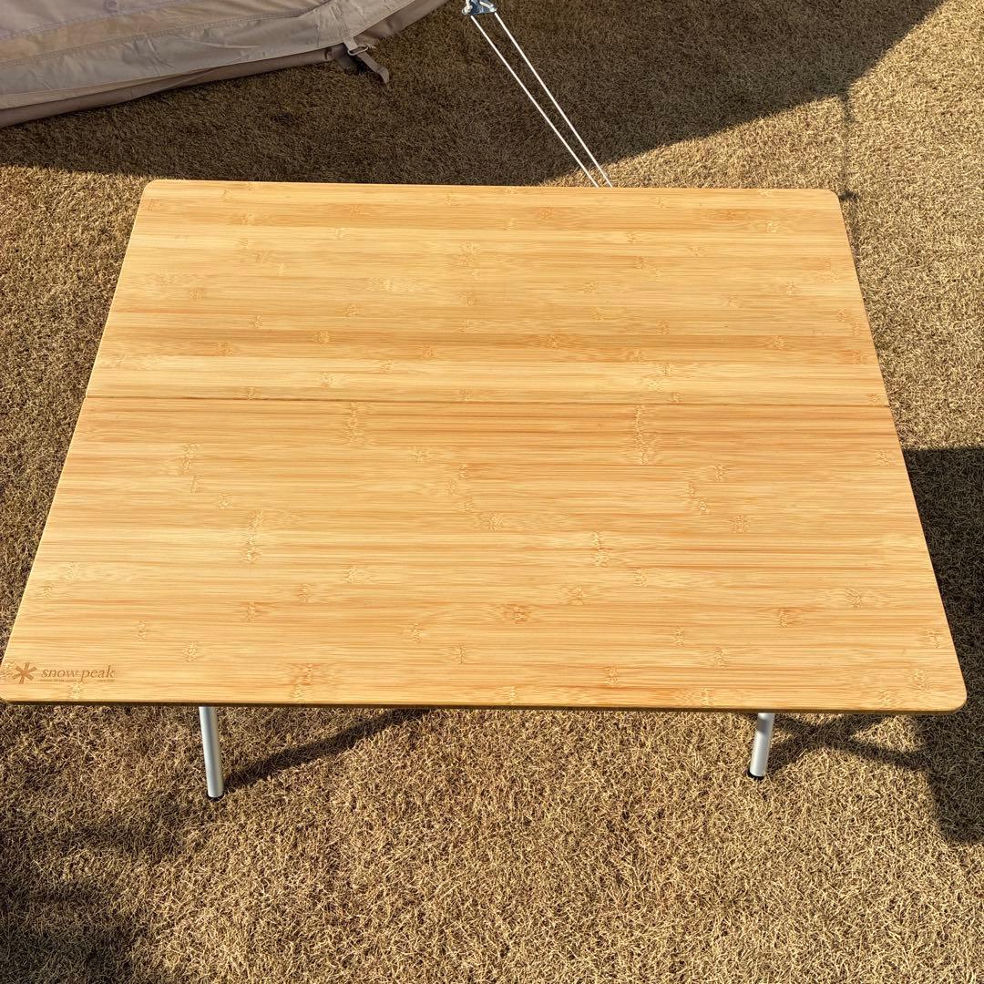 【美品】【旧モデル】スノーピーク ワンアクションテーブル竹 LV-010T 廃盤