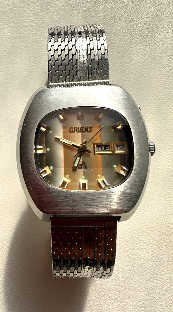 【希少】ORIENT クロノエース ジャガーフォーカスビンテージ 23石腕時計