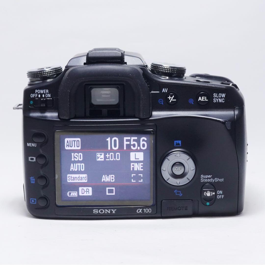 動作確認済 美品 SONY DSLR-A100 α100 18-55mm レンズ