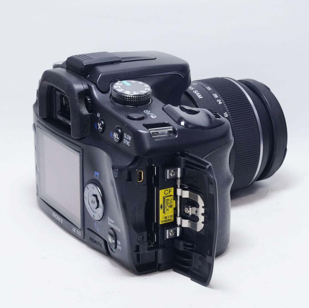 動作確認済 美品 SONY DSLR-A100 α100 18-55mm レンズ