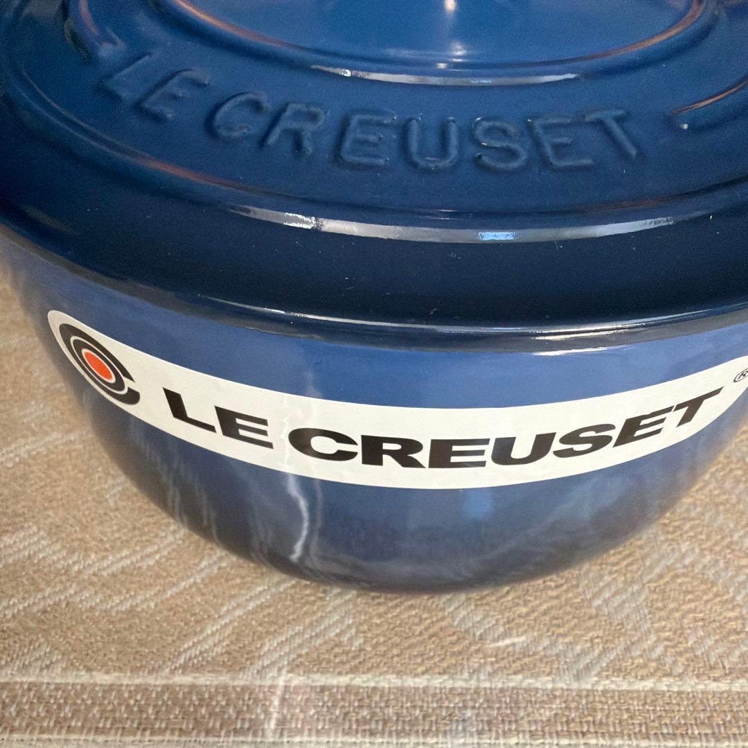 LE CREUSET ブルー 両手鍋18cm