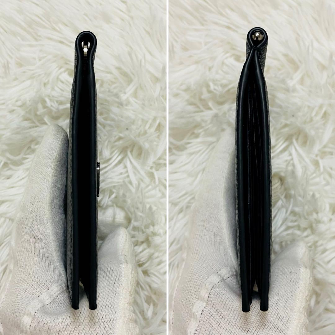 新品✨付属完備✨ディオール マネークリップ CDロゴ シルバー金具 黒