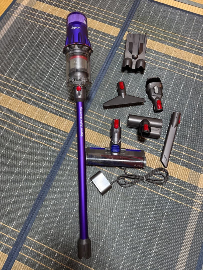 dyson digital slim fluffy 本体 パープル