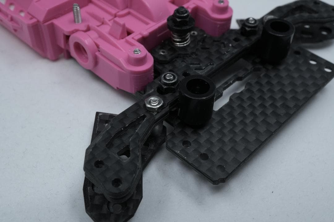 ミニ四駆　CNC精密加工　MSフレキ＋ATアンカーバンパーセット ピンク