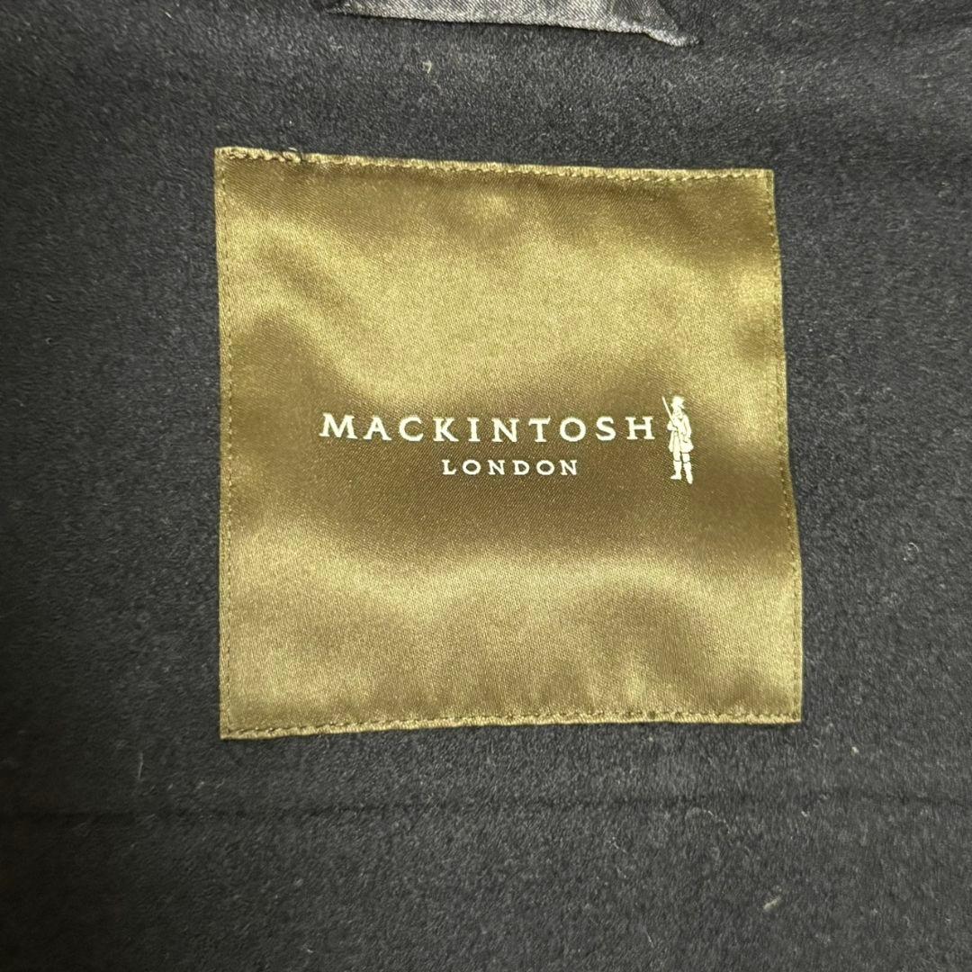 美品 マッキントッシュロンドン ダッフルコート ロング 紺 トグル
