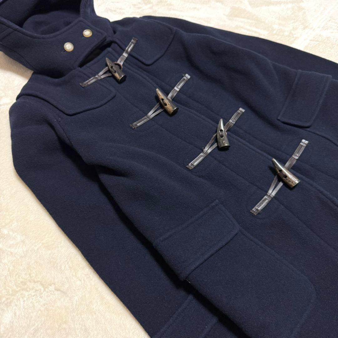 美品 マッキントッシュロンドン ダッフルコート ロング 紺 トグル