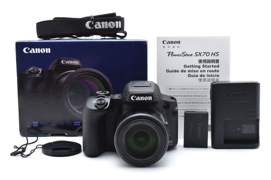新品同様 Canon PowerShot SX70 HS 動作確認済 取説付き