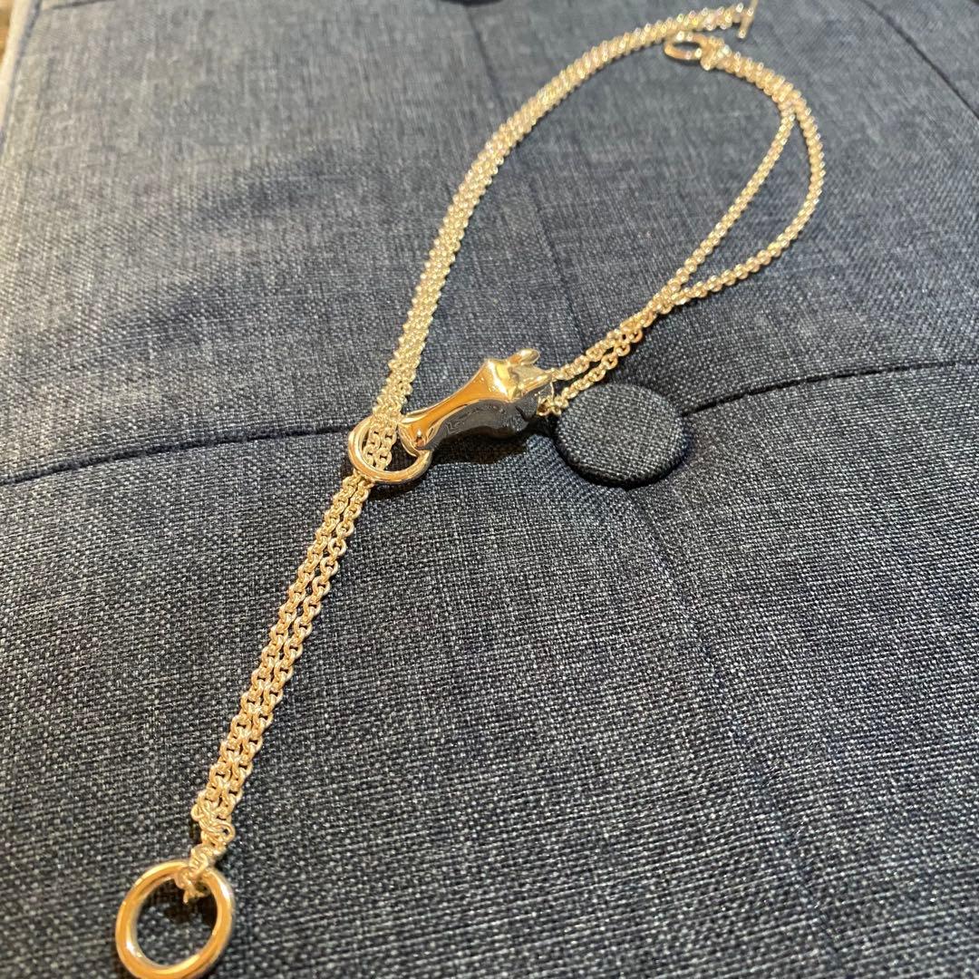 エルメス ギャロップ ダブルチェーンネックレス Hermes