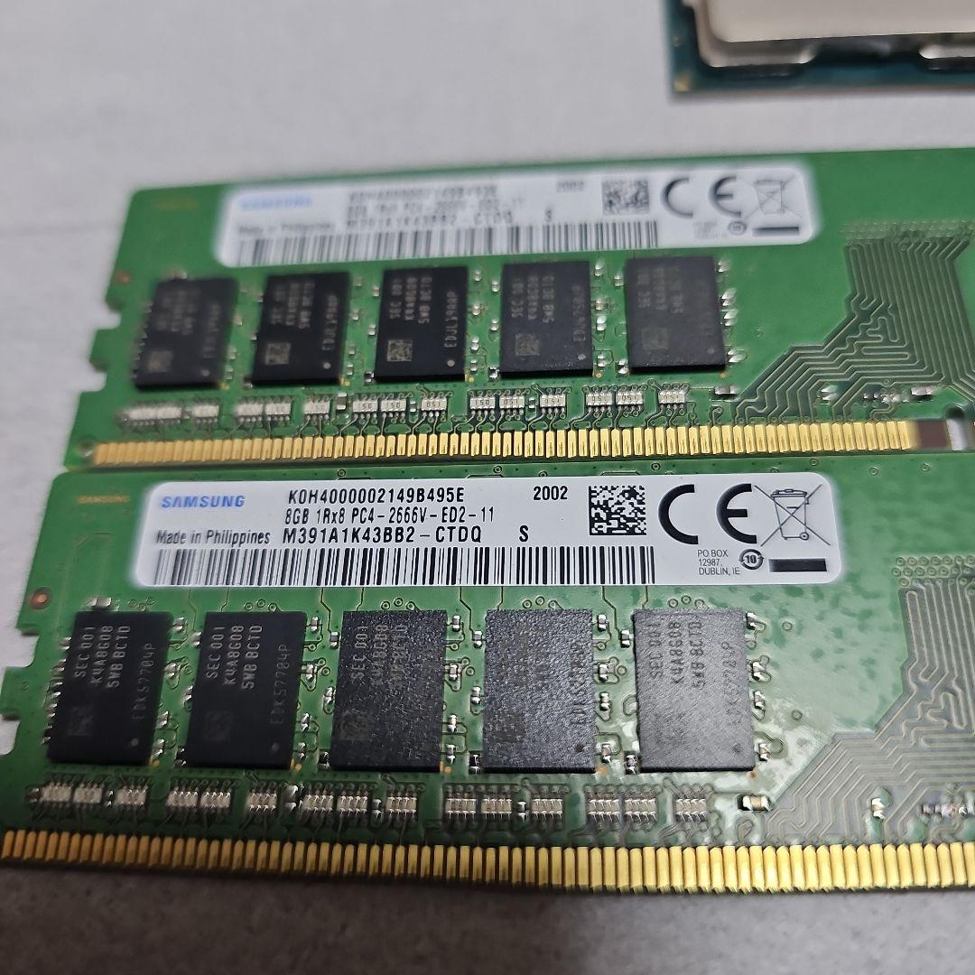 ド*ん様 DDR4 8GBx2+Intel Xeon E-2276Gセット
