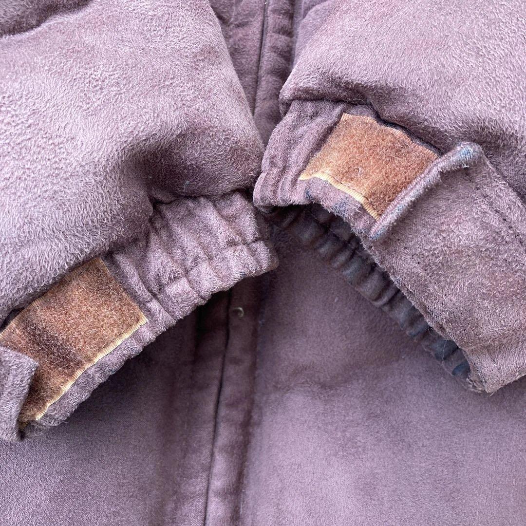 NIKE JORDAN ダウンジャケット　ロゴ刺繍　スウェード　古着