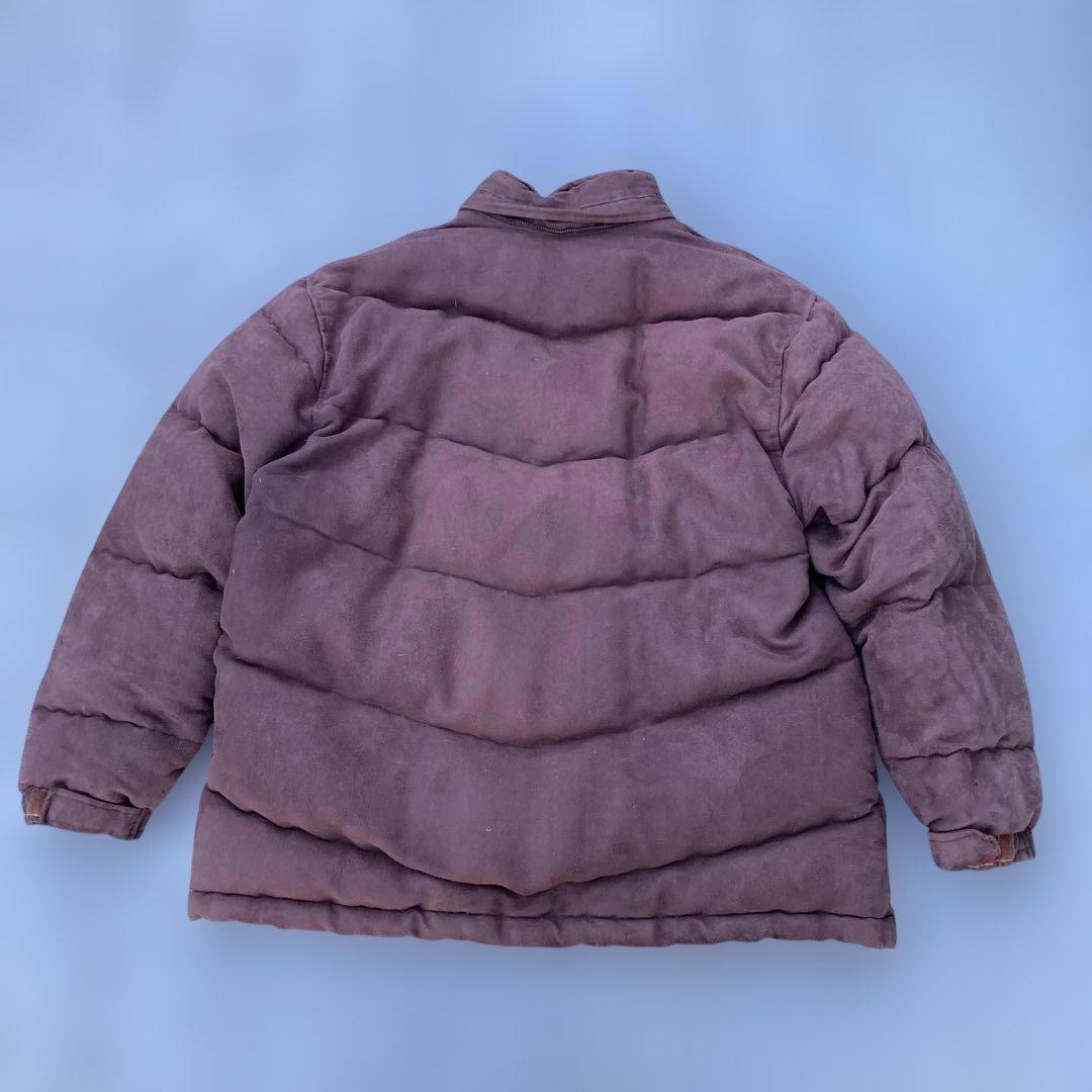 NIKE JORDAN ダウンジャケット　ロゴ刺繍　スウェード　古着